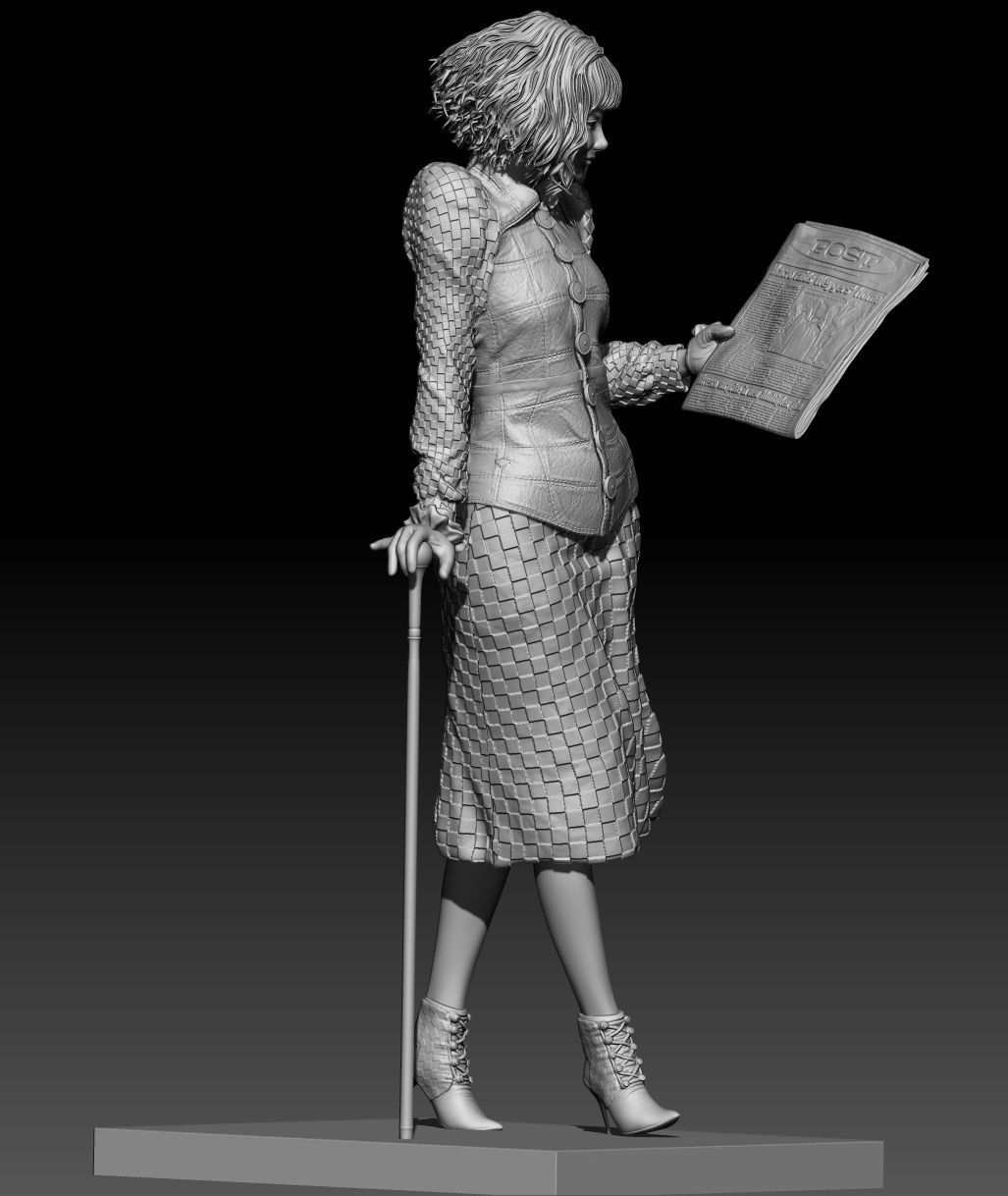 Cruella Emma Stone 101 dalmatian 3D print model_6