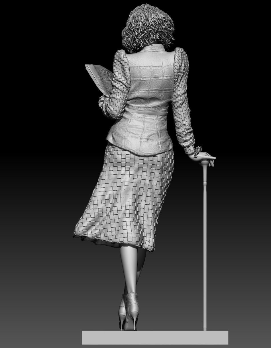 Cruella Emma Stone 101 dalmatian 3D print model_8