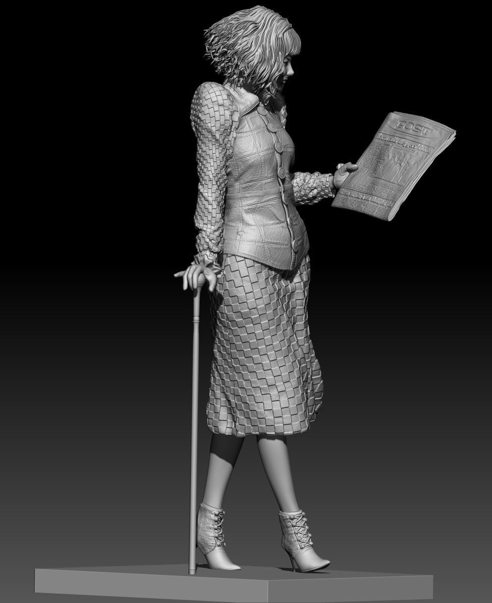 Cruella Emma Stone 101 dalmatian 3D print model_7