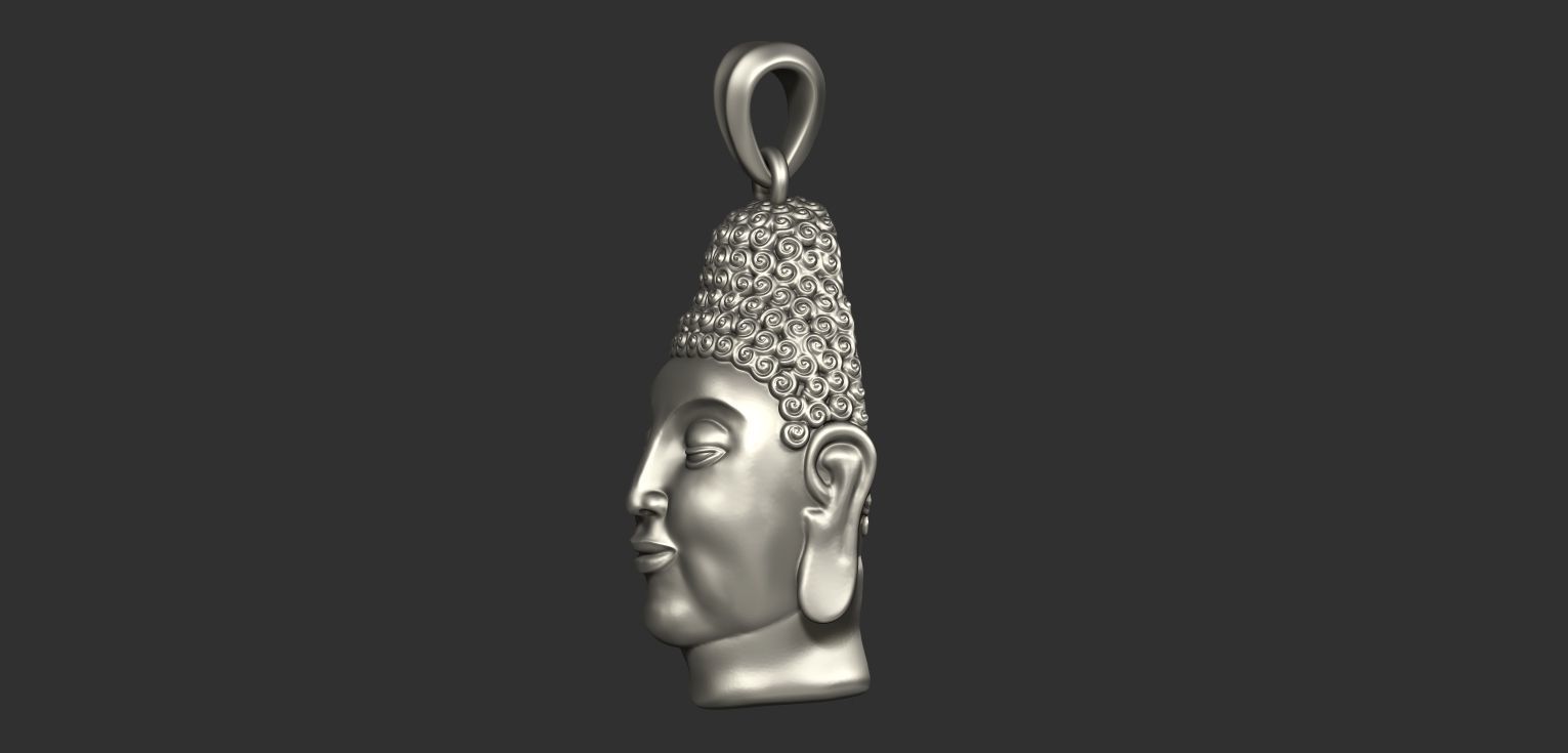 Buddha pendant 3d model 3D model_4