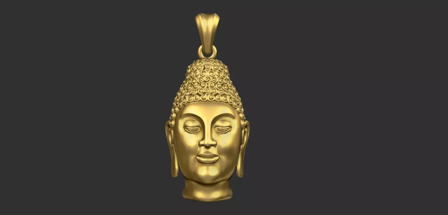 Buddha pendant 3d model 3D model_0