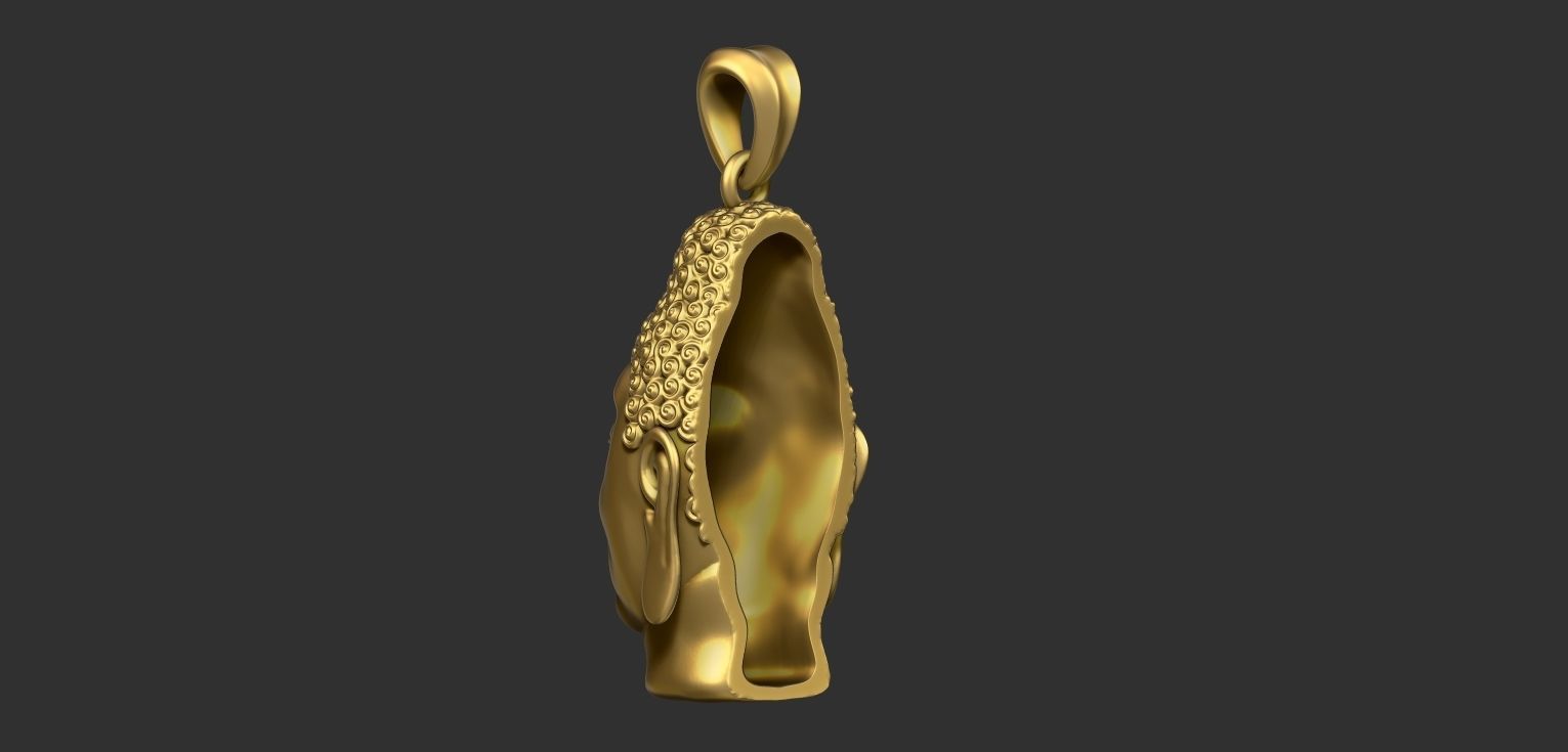 Buddha pendant 3d model 3D model_2