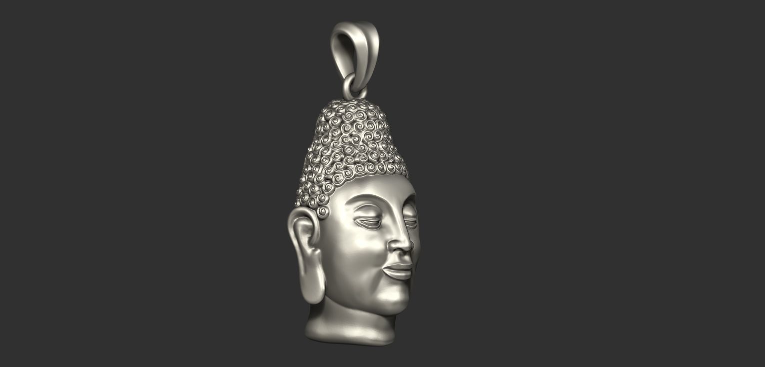 Buddha pendant 3d model 3D model_5
