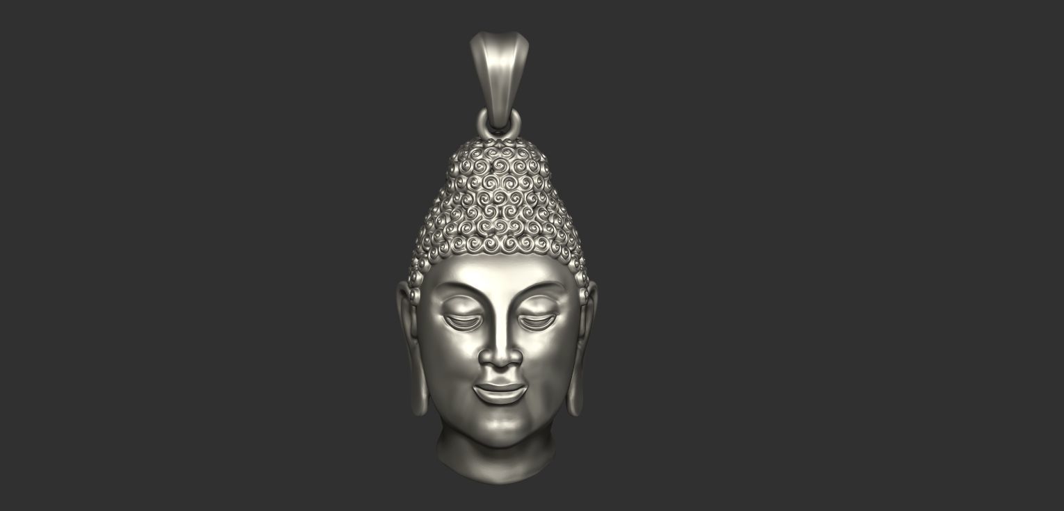 Buddha pendant 3d model 3D model_3