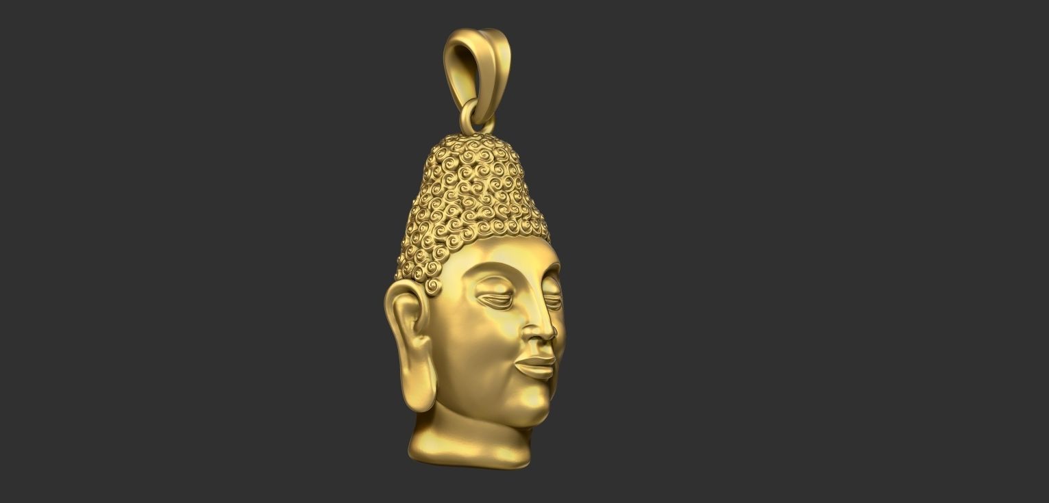 Buddha pendant 3d model 3D model_1