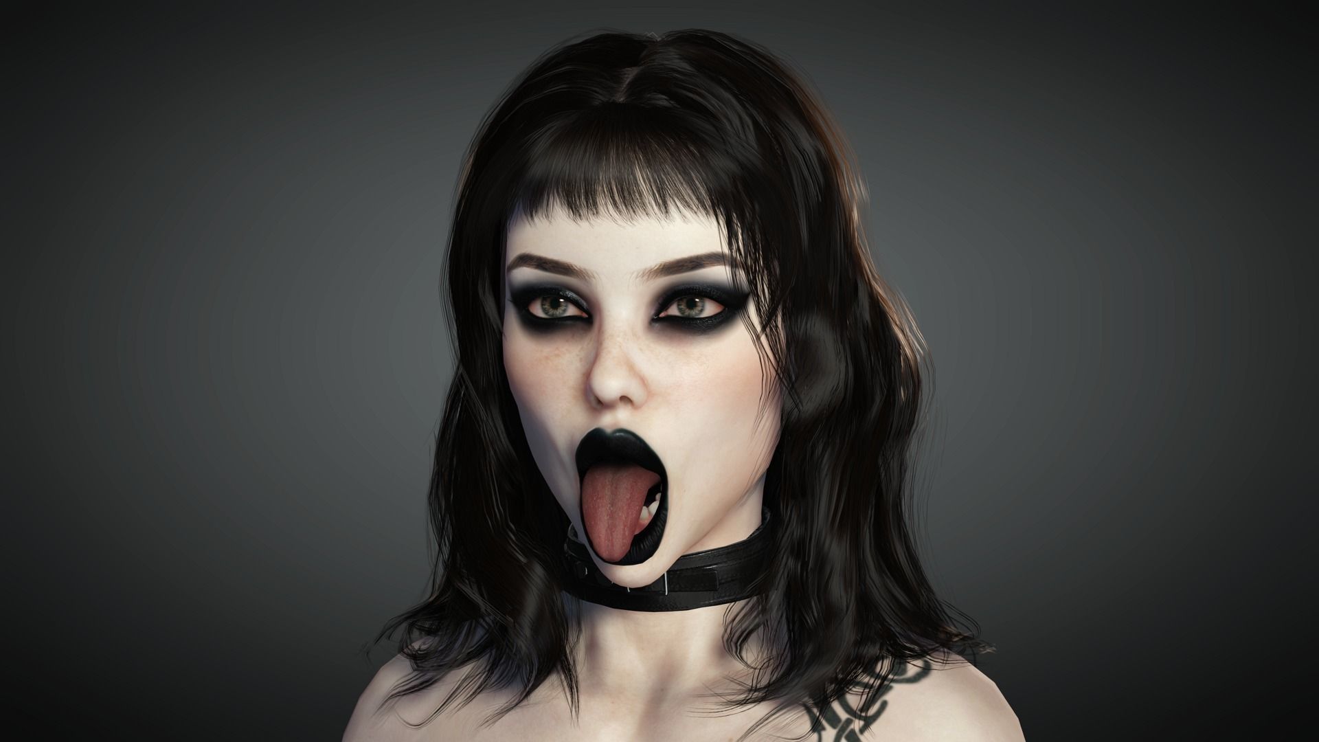 AAA Realistic Female Character 23 Low-poly 3D model_17
