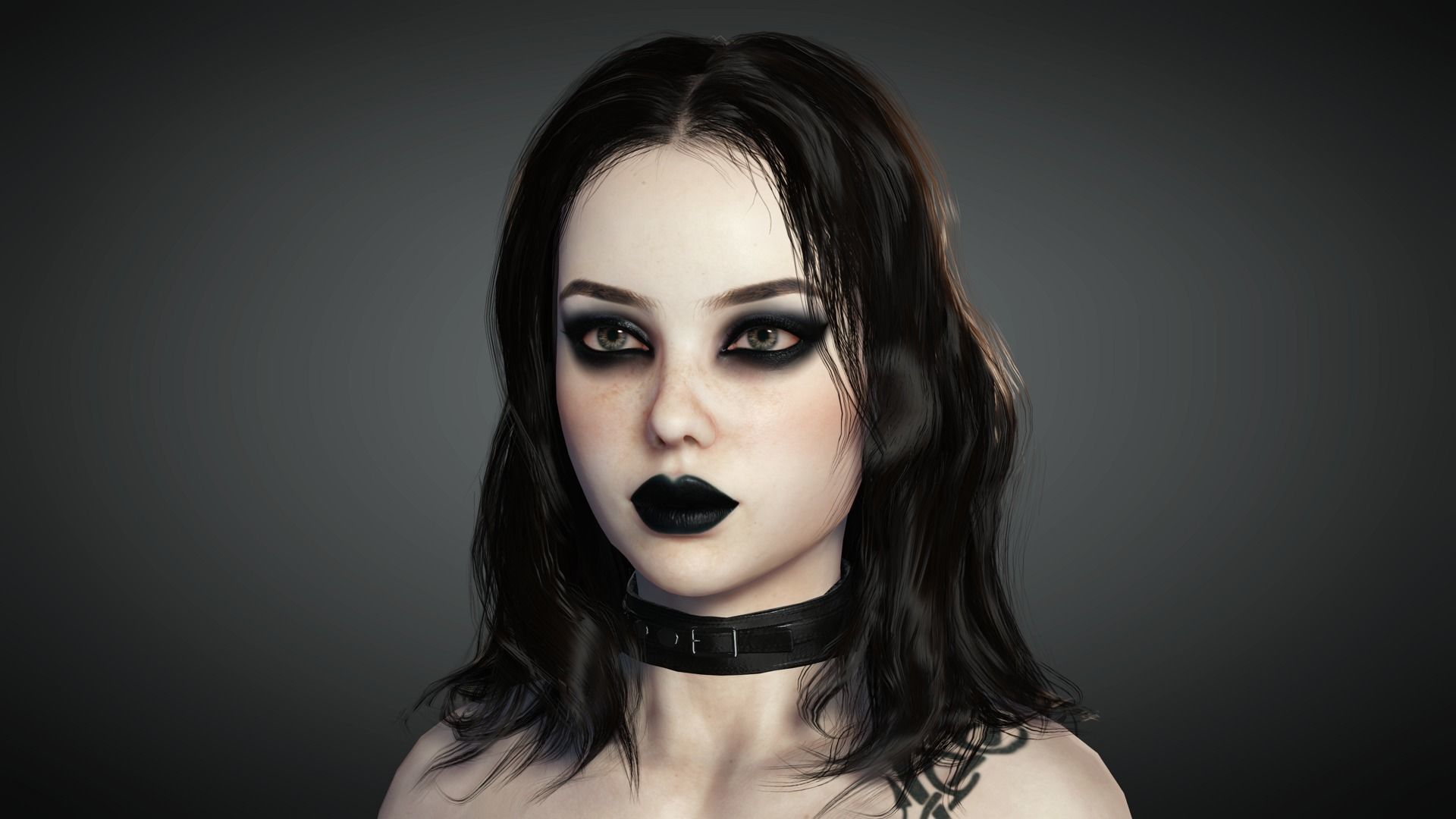 AAA Realistic Female Character 23 Low-poly 3D model_20