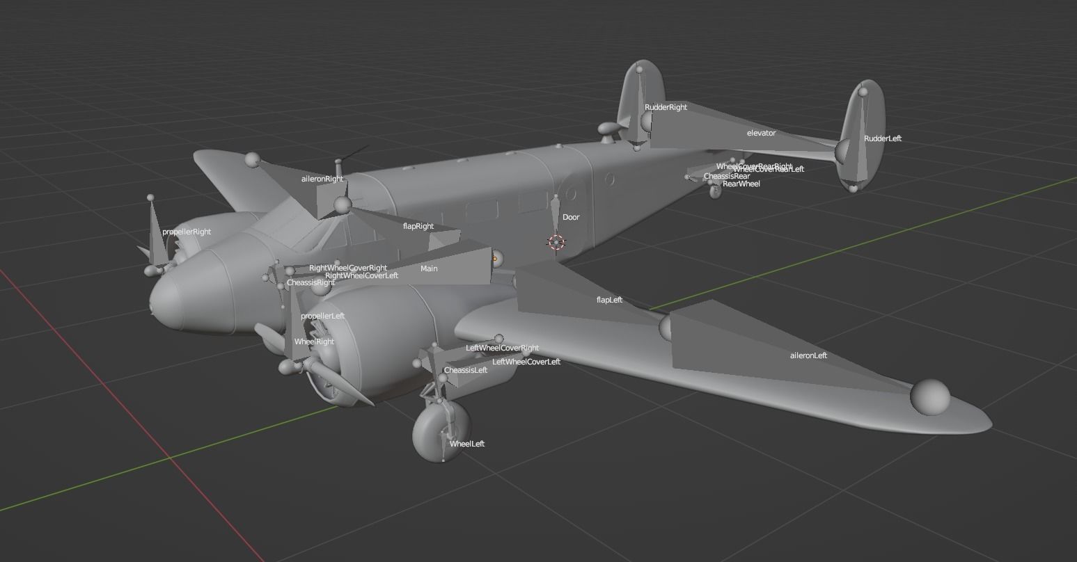 Beechcraft Model 18 3D model_12