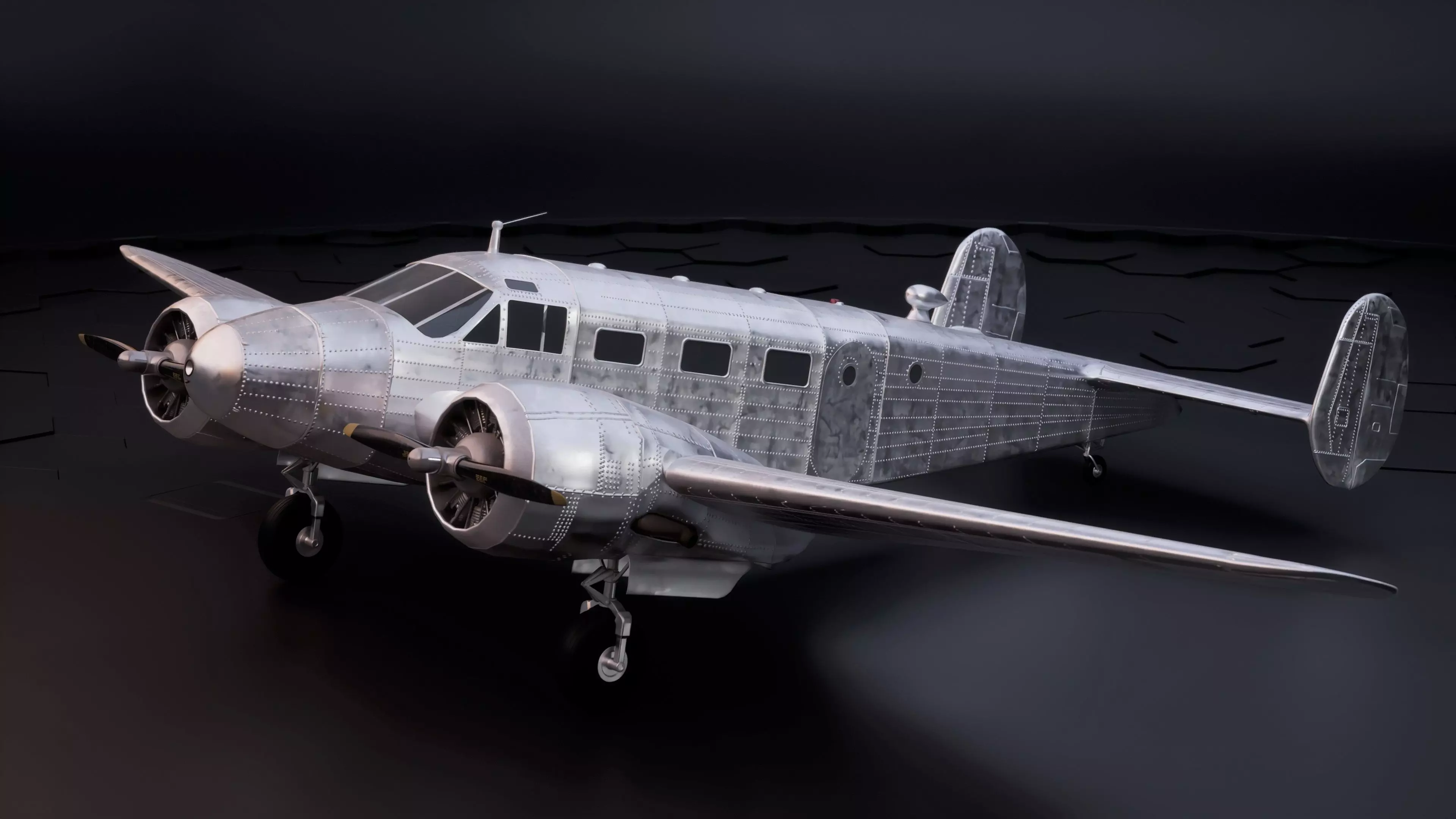Beechcraft Model 18 3D model_0