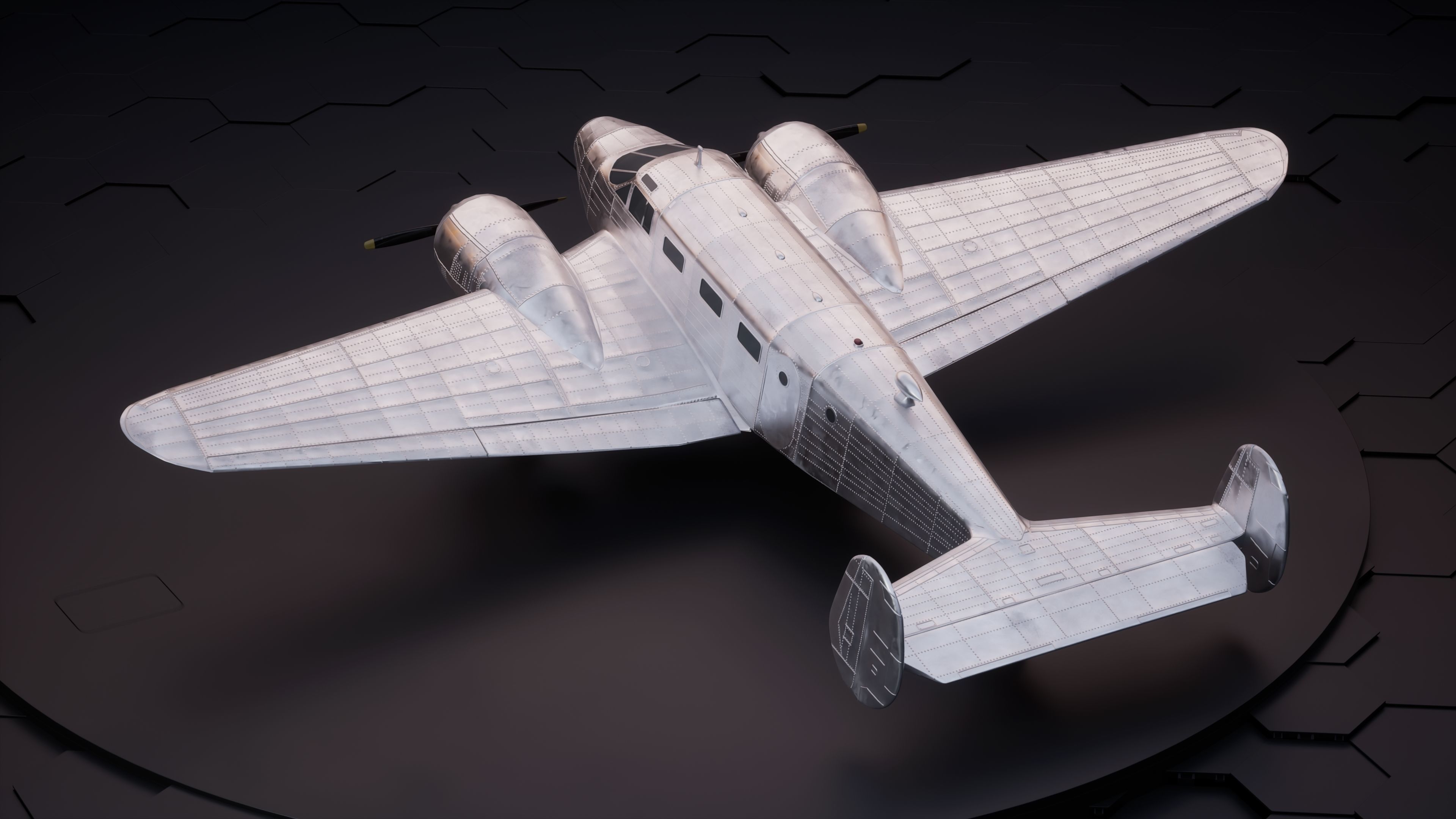 Beechcraft Model 18 3D model_1