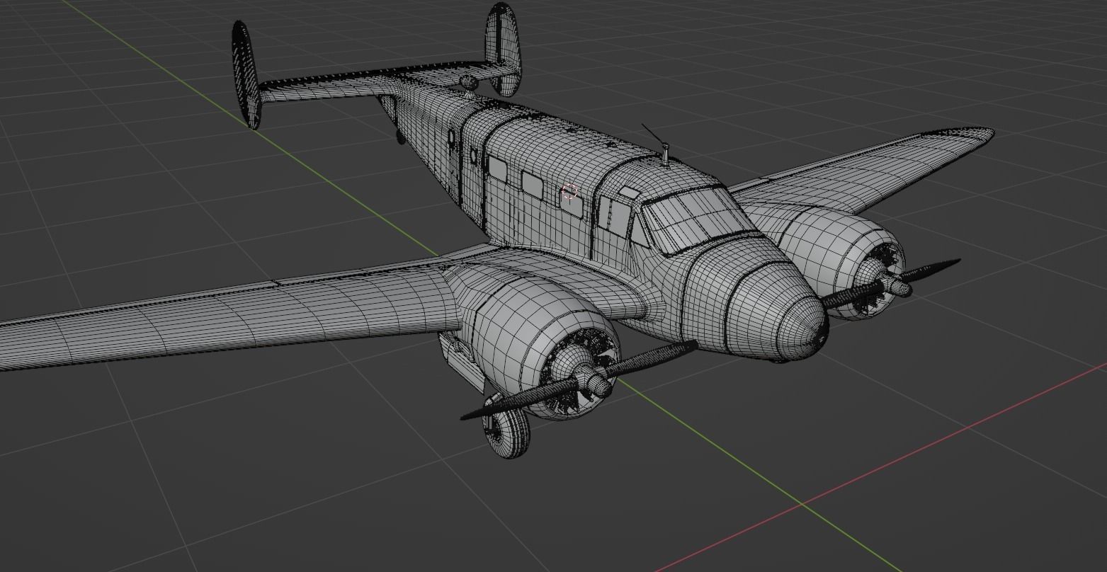 Beechcraft Model 18 3D model_11