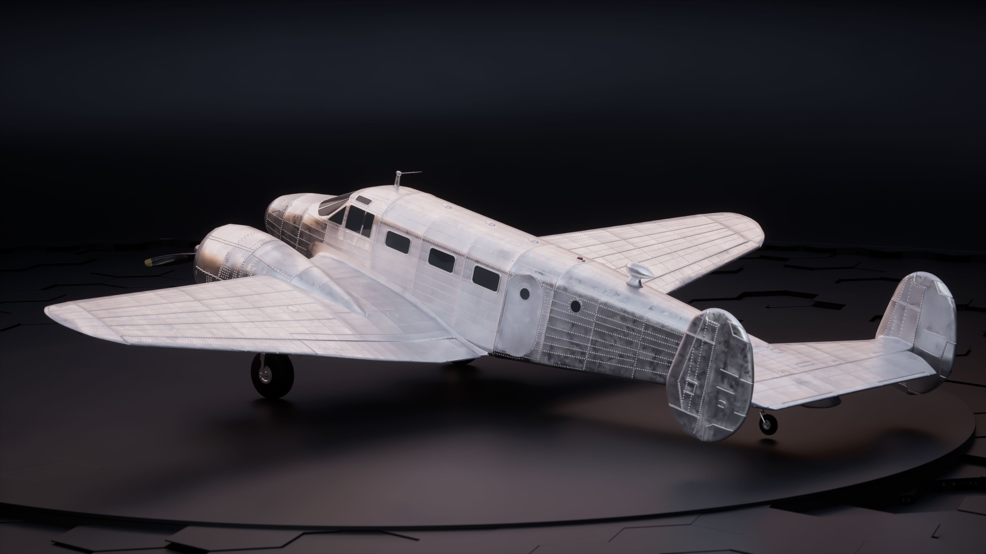 Beechcraft Model 18 3D model_4