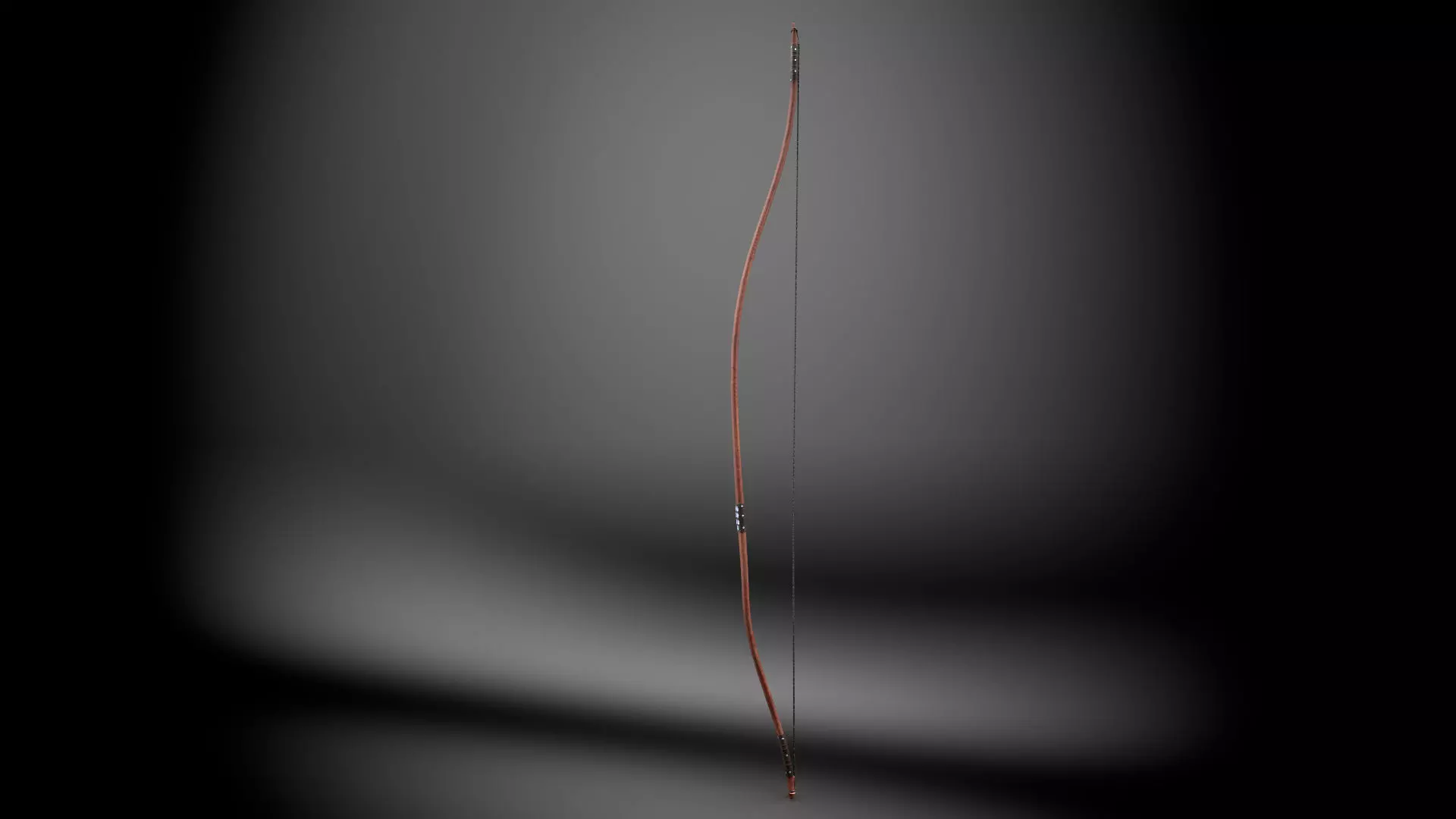 Japanese Bow Low-poly 3D model_0