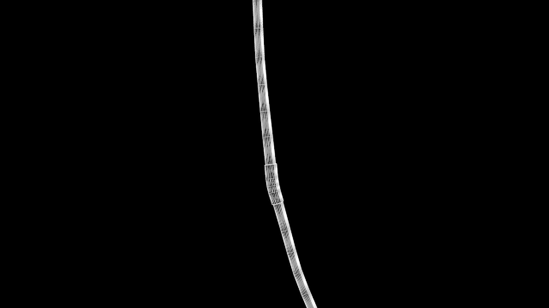 Japanese Bow Low-poly 3D model_7