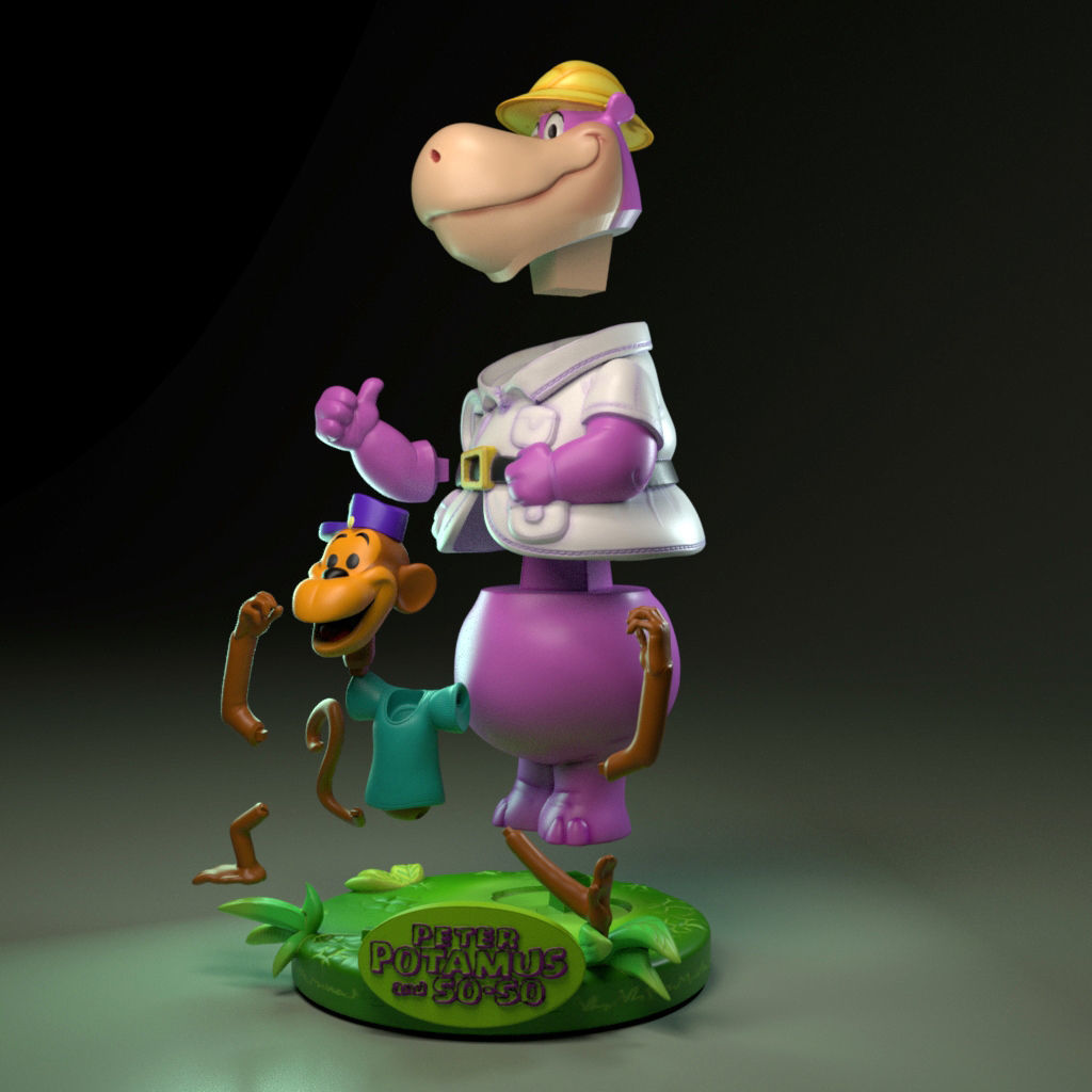 Peter Potamus and So-so 3D print model_6