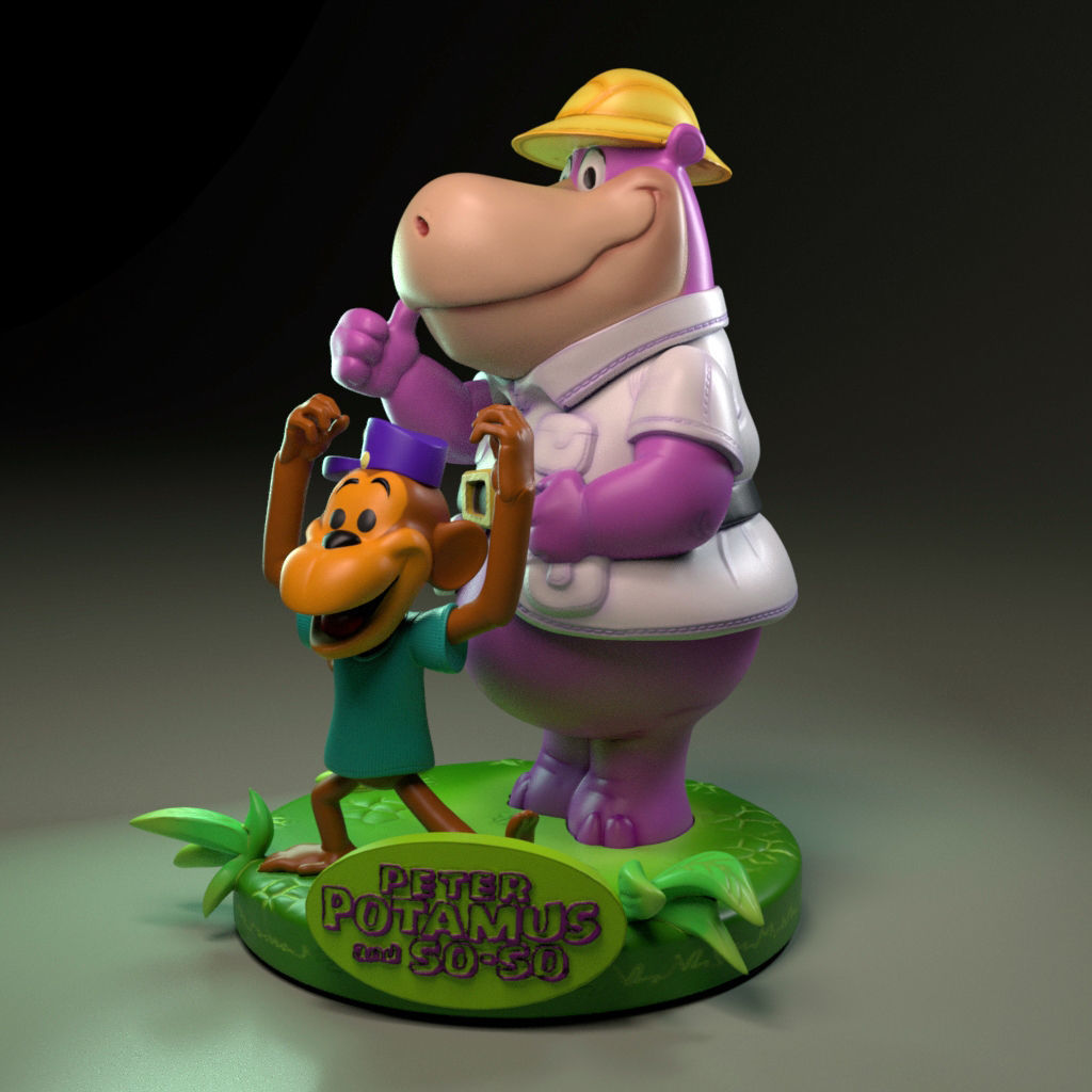 Peter Potamus and So-so 3D print model_1