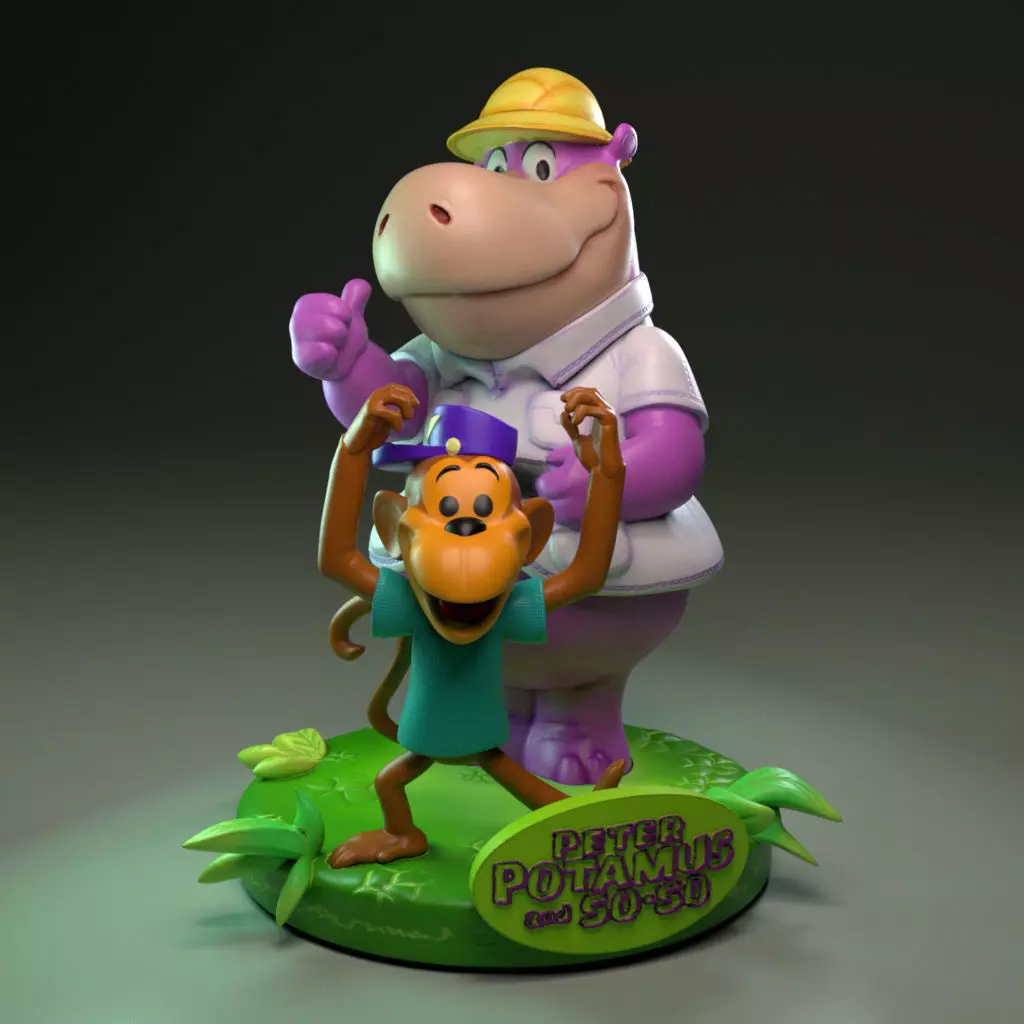 Peter Potamus and So-so 3D print model_0