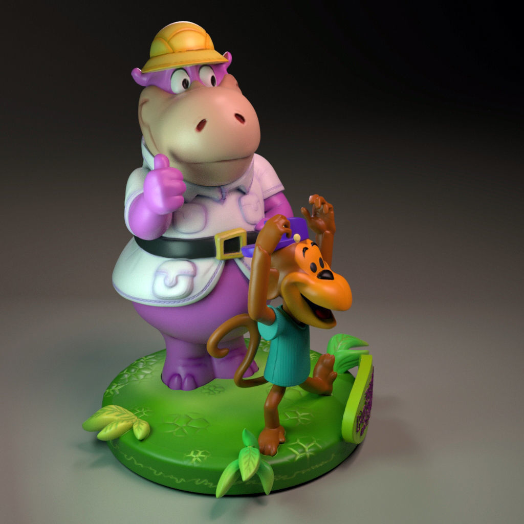 Peter Potamus and So-so 3D print model_2