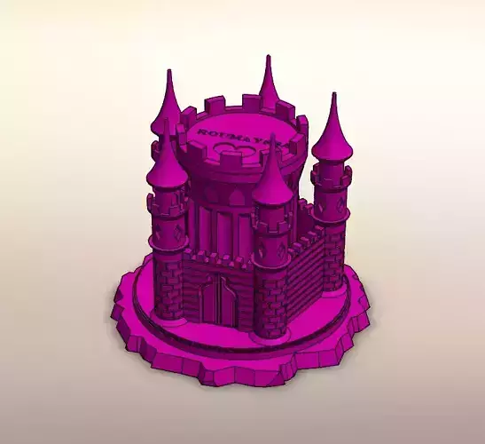 Castle girl jewelry storage box 3D model