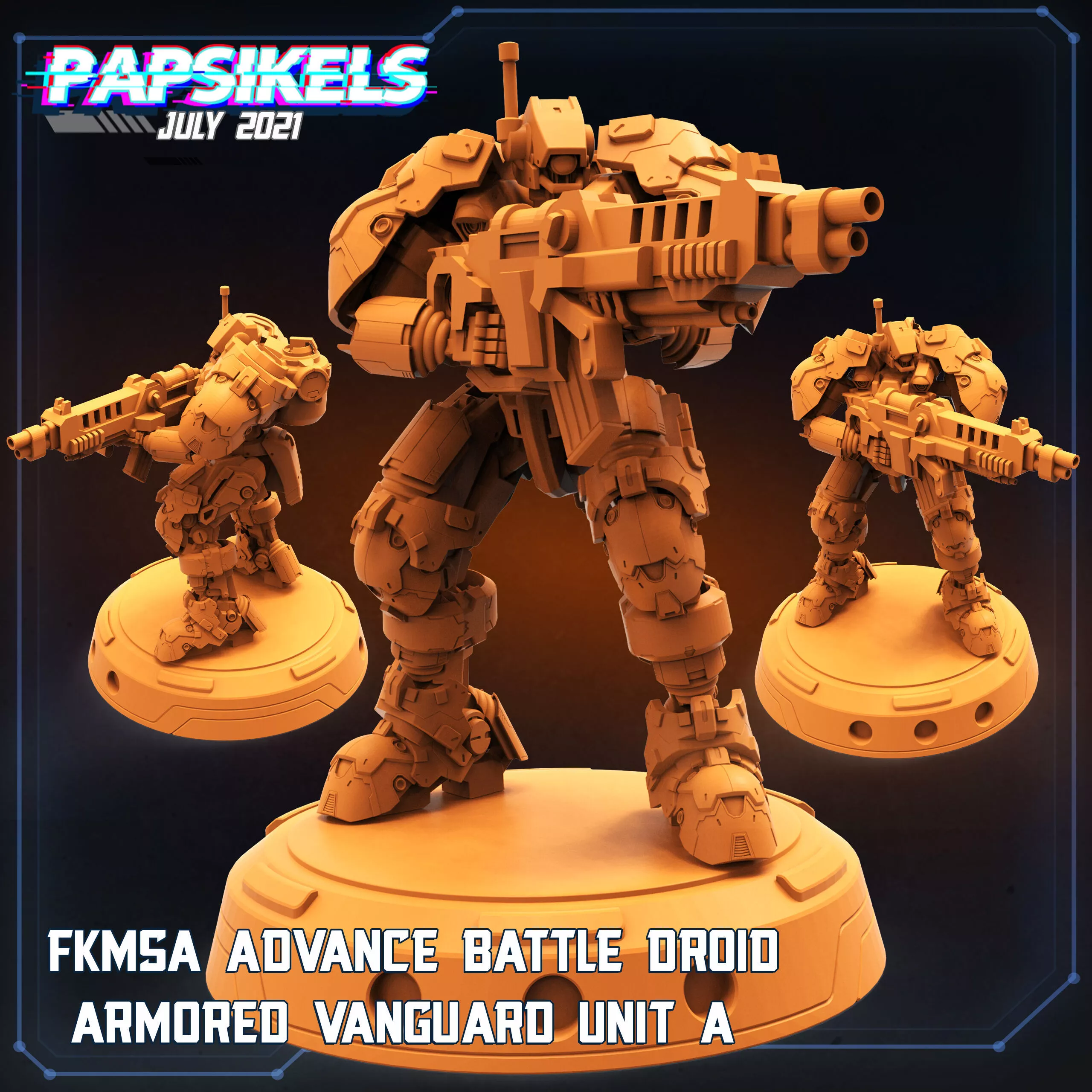 FKMSA ADVANCE BATTLE DROID ARMORED VANGUARD UNIT A 3D print model