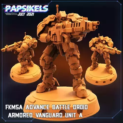 FKMSA ADVANCE BATTLE DROID ARMORED VANGUARD UNIT A