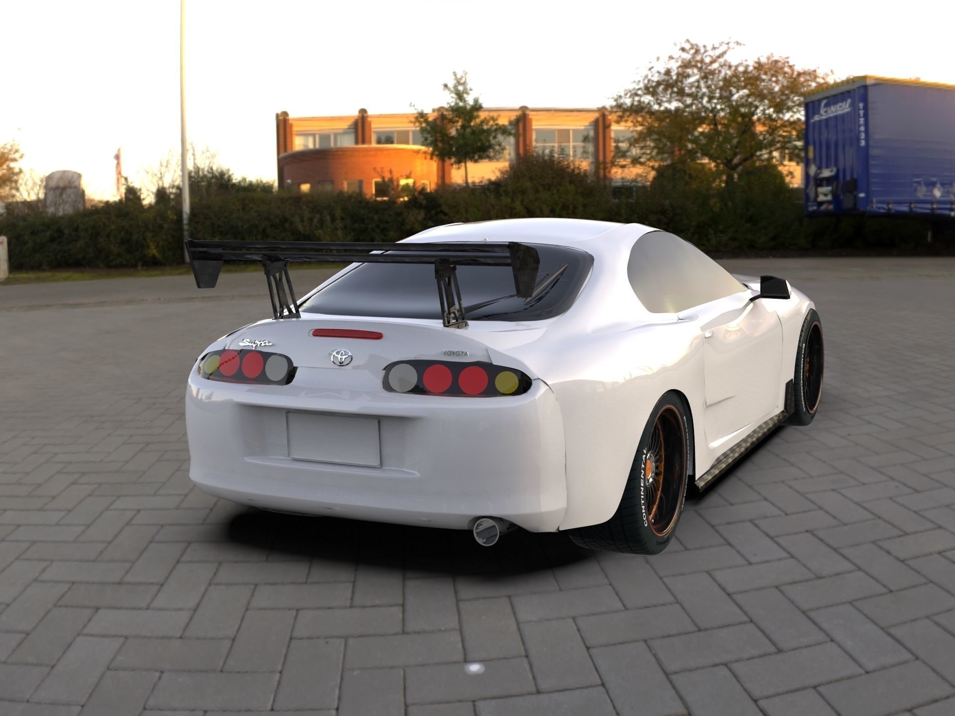 Toyota Supra Mk4 3D Free 3D model_8