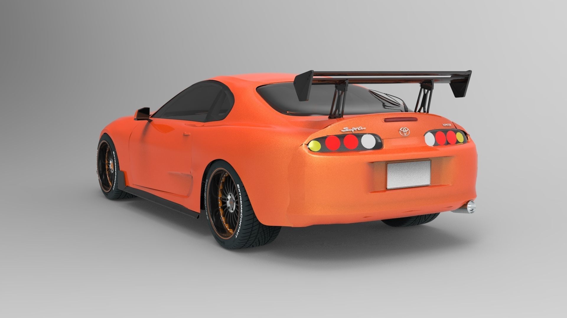 Toyota Supra Mk4 3D Free 3D model_7