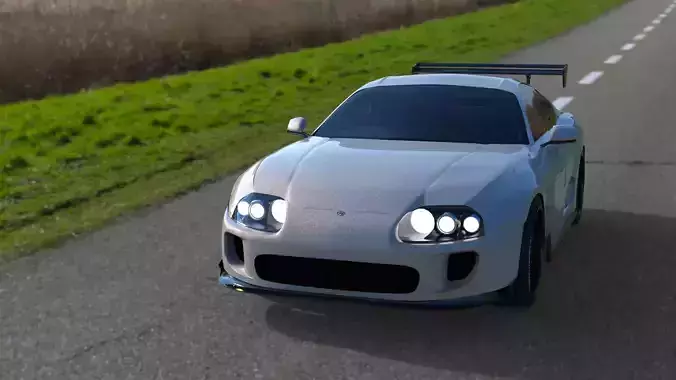 Toyota Supra Mk4 3D Free 3D model Toyota Supra Mk4 3D Free 3D model