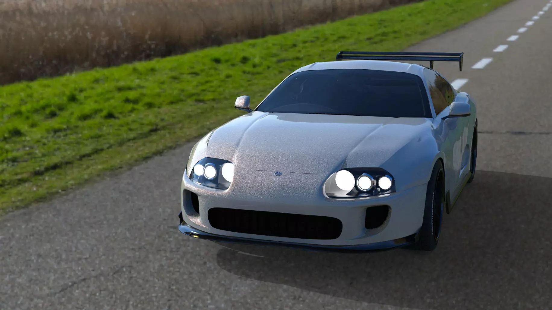 Toyota Supra Mk4 3D Free 3D model_0