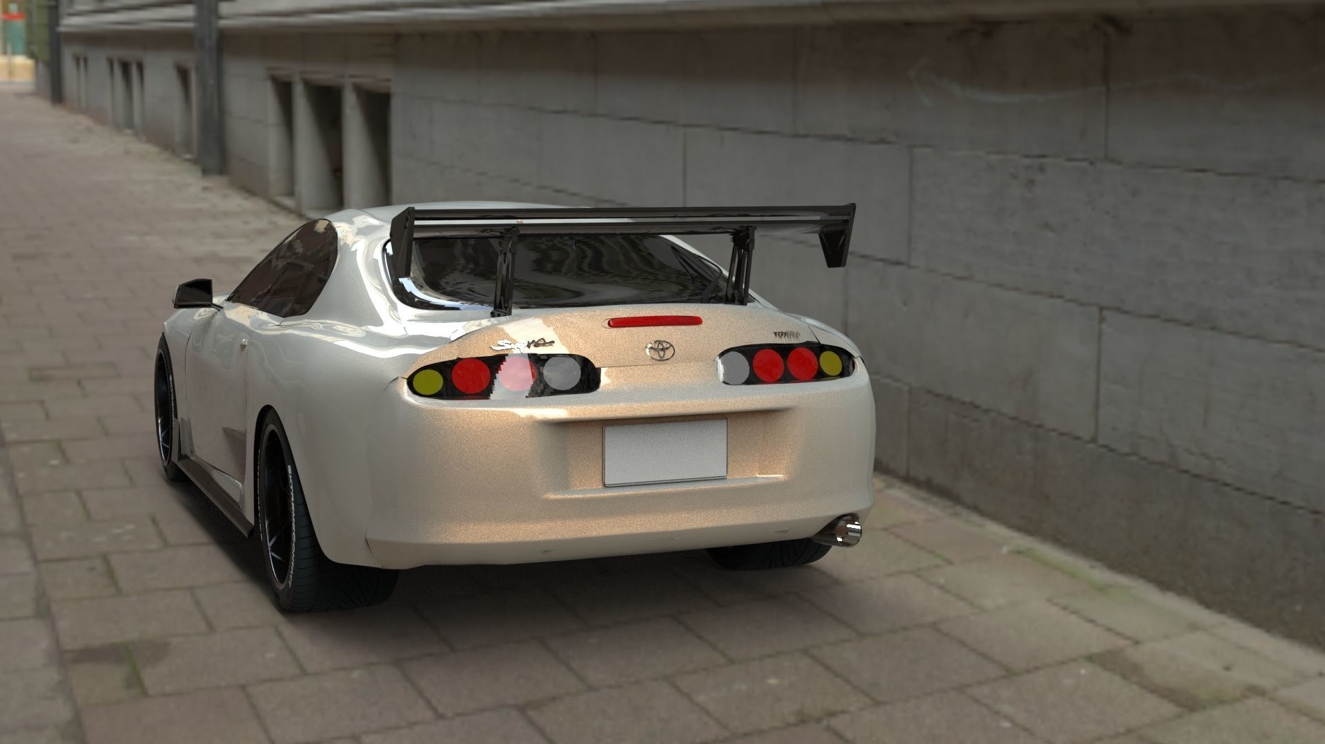 Toyota Supra Mk4 3D Free 3D model_11