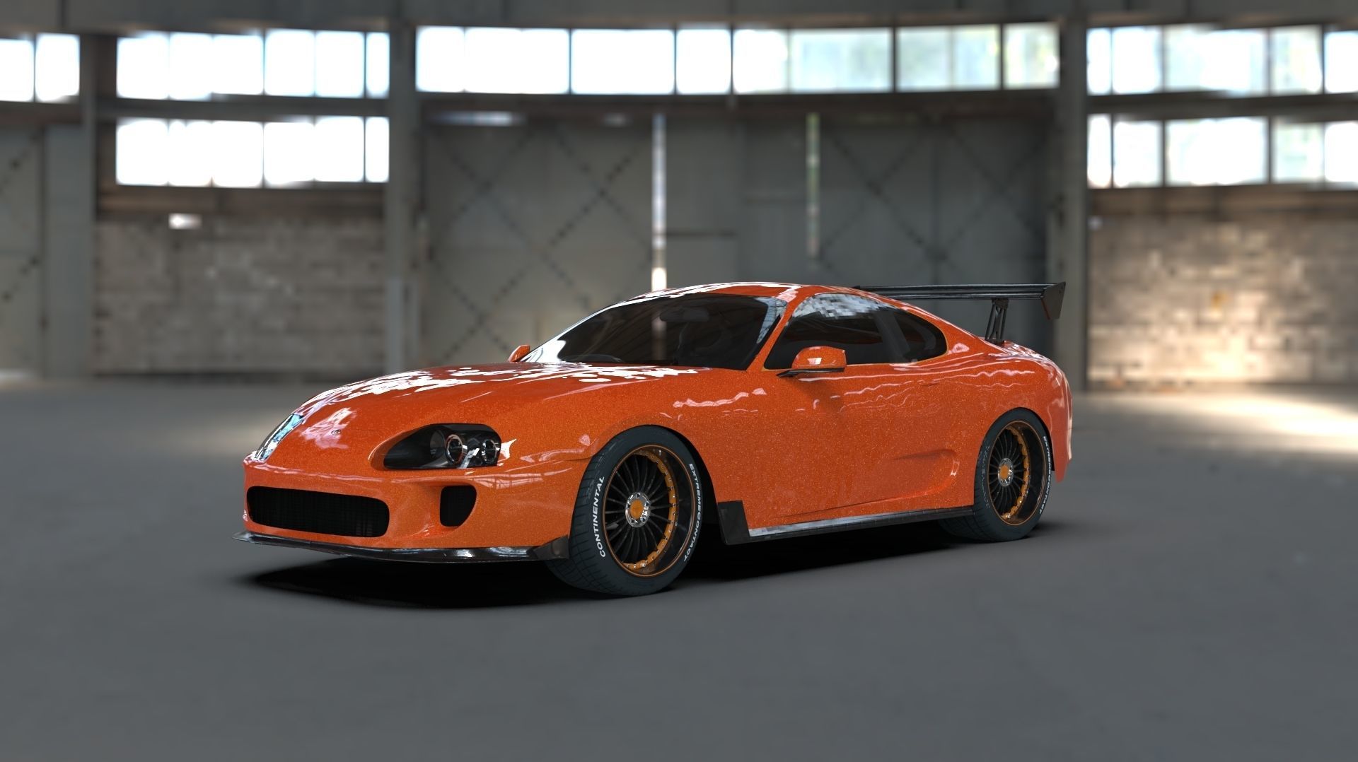 Toyota Supra Mk4 3D Free 3D model_6