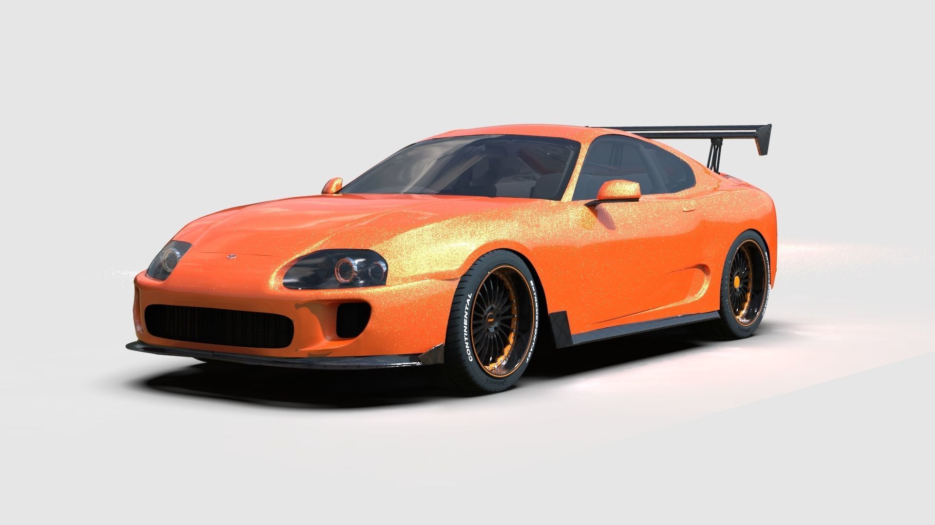 Toyota Supra Mk4 3D Free 3D model_3