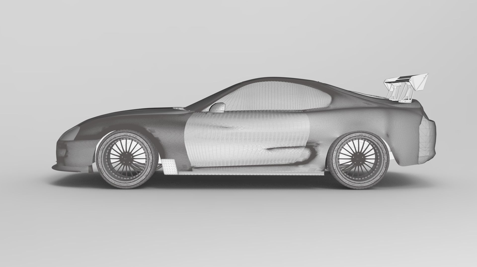 Toyota Supra Mk4 3D Free 3D model_13