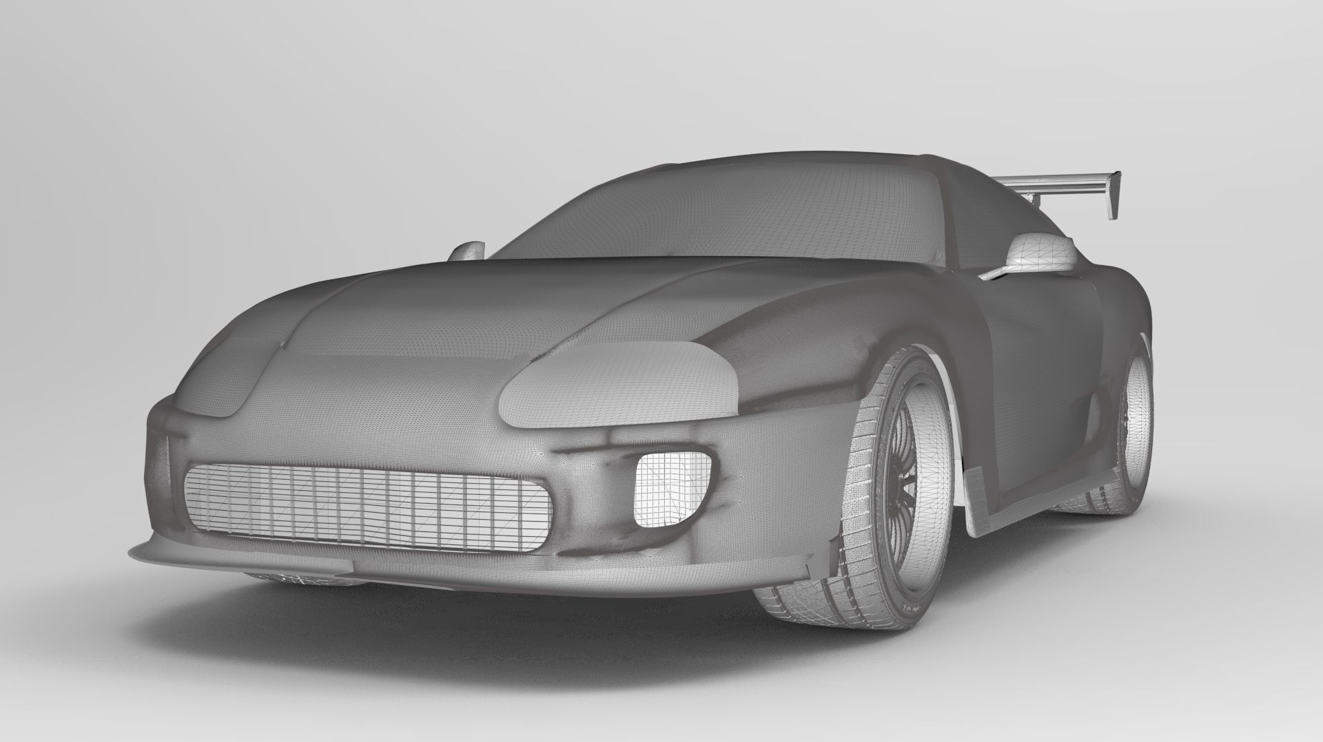 Toyota Supra Mk4 3D Free 3D model_12