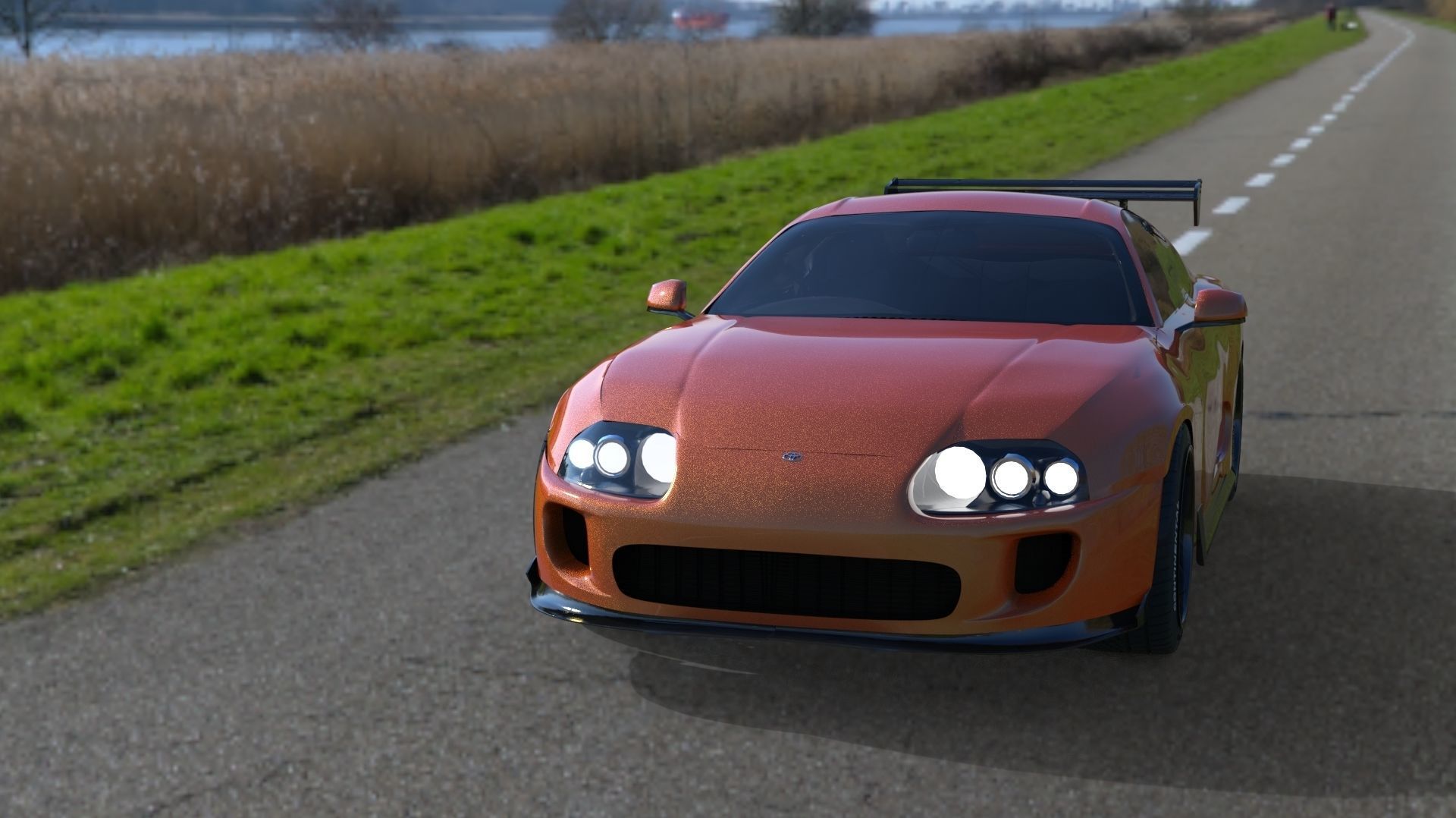 Toyota Supra Mk4 3D Free 3D model_2