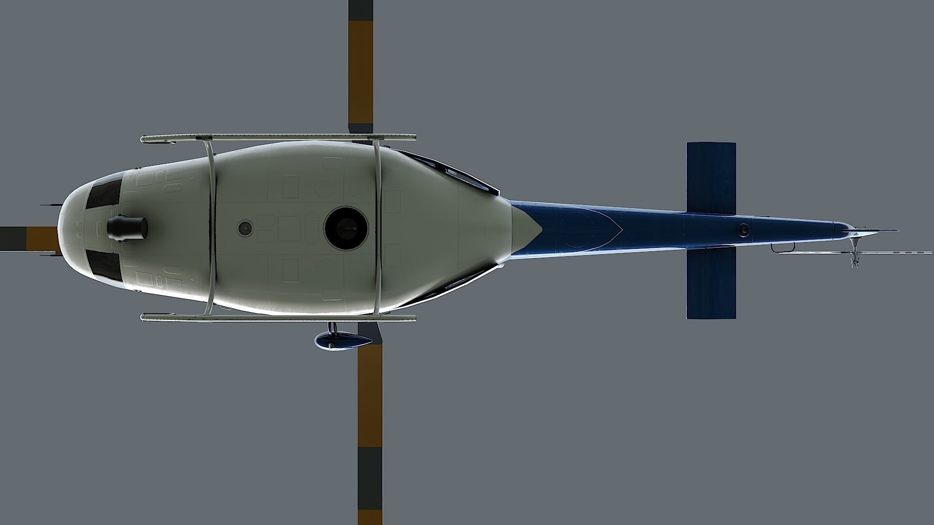 helicopter Bell-412 NYPD Low-poly 3D model_20