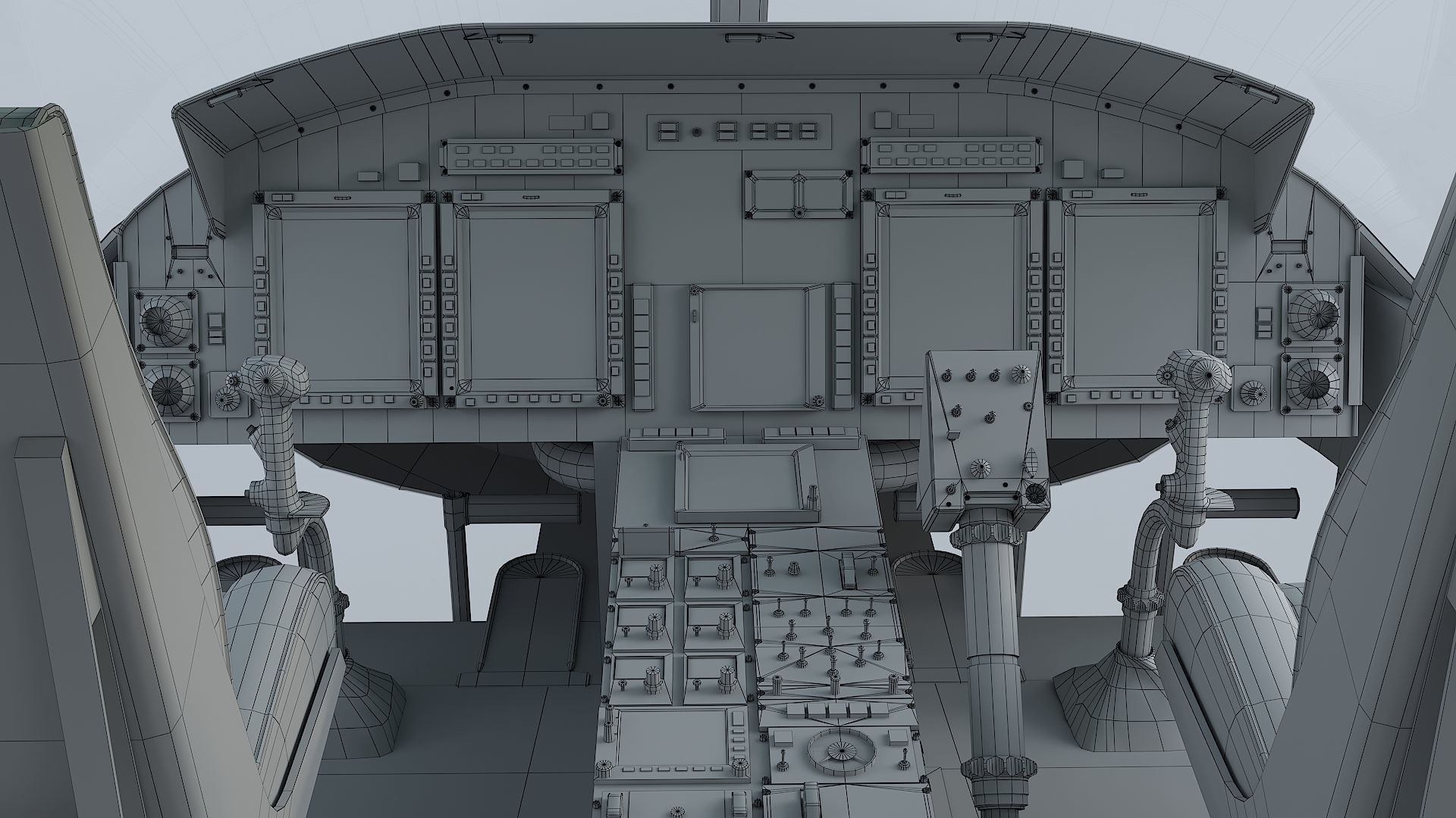 helicopter Bell-412 NYPD Low-poly 3D model_33