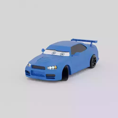 drift car pixar style