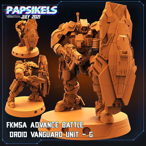 FKMSA ADVANCE BATTLE DROID ARMORED VANGUARD UNIT G 3D print model