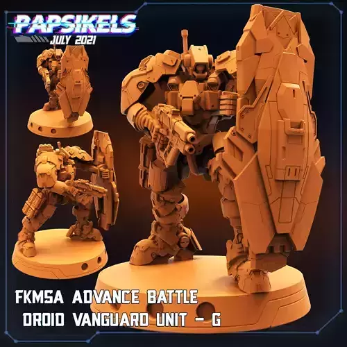 FKMSA ADVANCE BATTLE DROID ARMORED VANGUARD UNIT G 3D print model