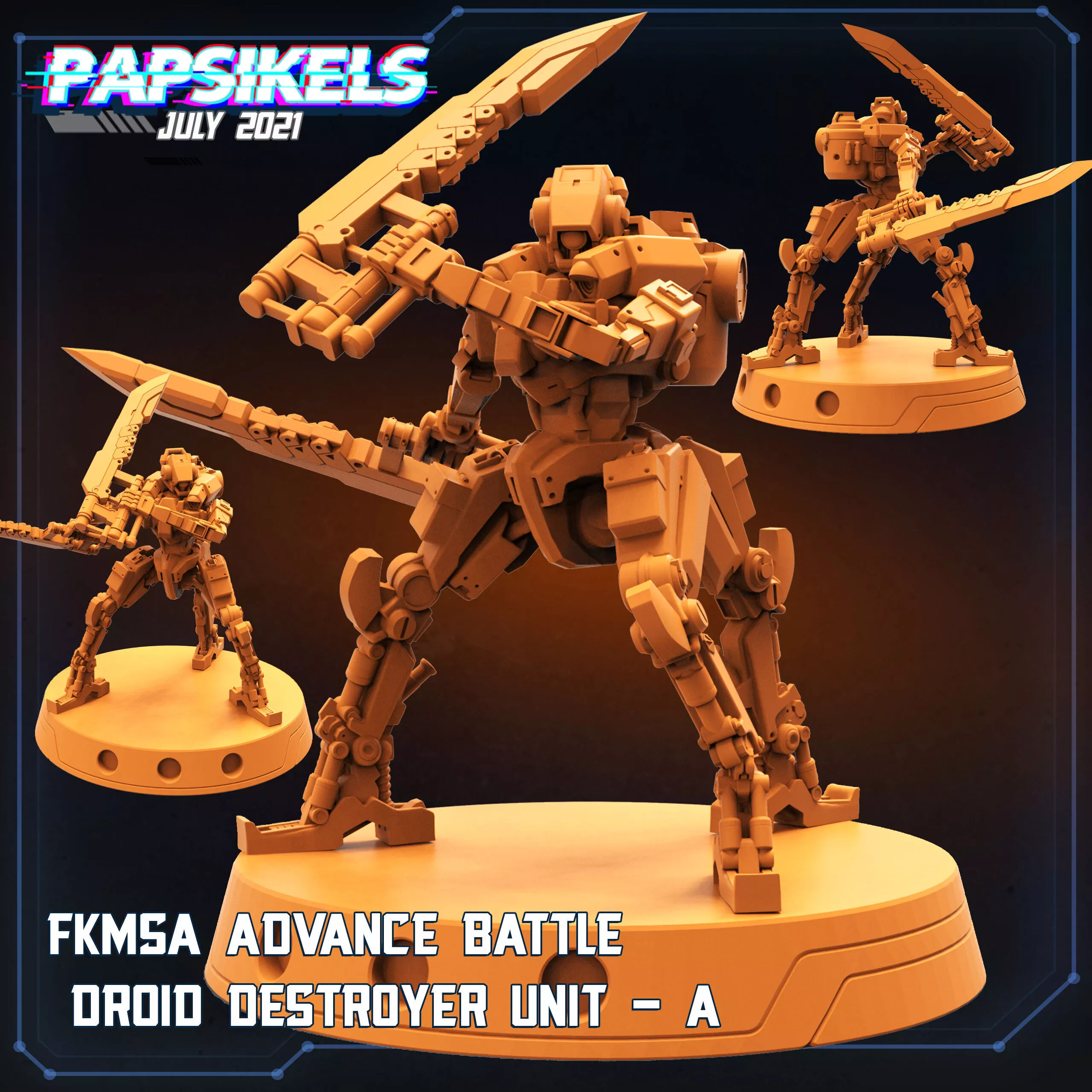 FKMSA BATTLE DROID DESTROYER UNIT A 3D print model