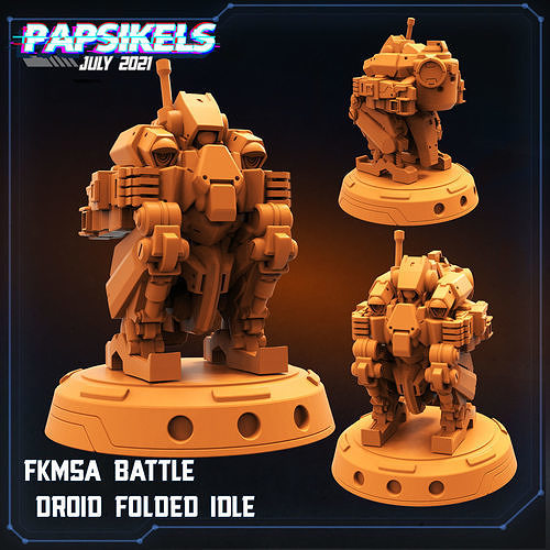 FKMSA BATTLE DROID DESTROYER UNIT A 3D print model