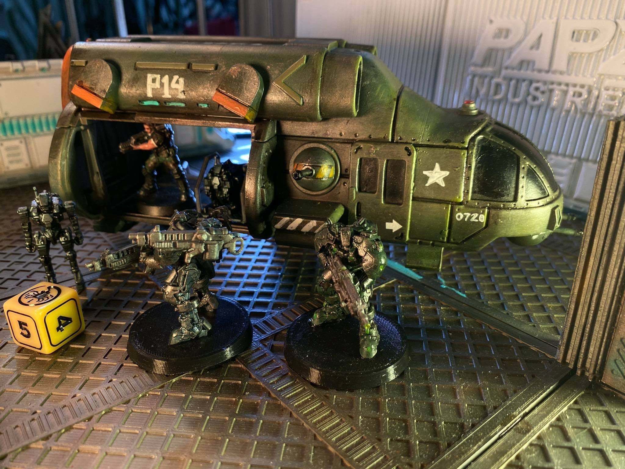 PAPZ INDUSTRIES AV P14 AERONHEIGH AERIAL UTILITY DROPSHIP 3D print model_2