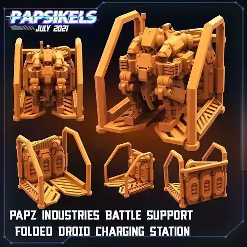 PAPZ INDUSTRIES BATTLE SUPPORT BATTLEDROID 3D print model