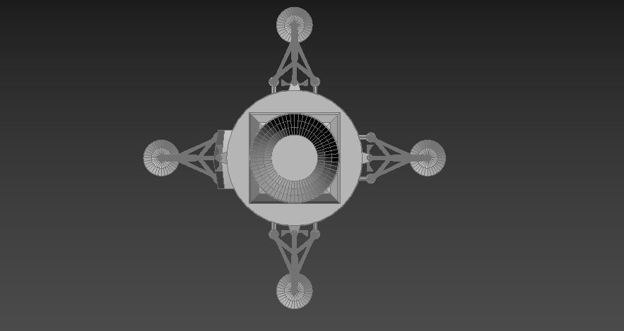 Apollo command Service module and Lunar Module 3D model_14