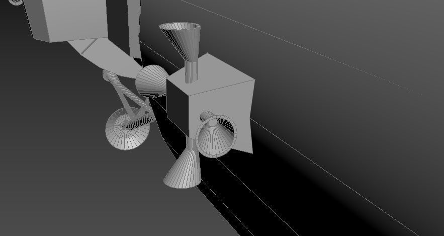 Apollo command Service module and Lunar Module 3D model_5