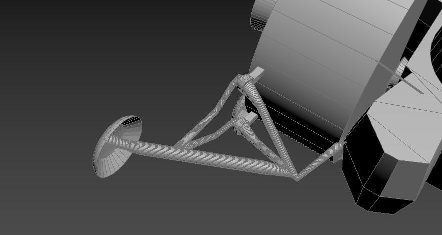 Apollo command Service module and Lunar Module 3D model_7