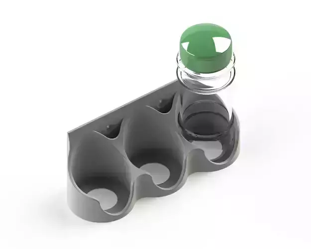 SPICE JAR AND COFFE JAR RACK MOUNTED HOLDER 3D PRINTED 3D print model
