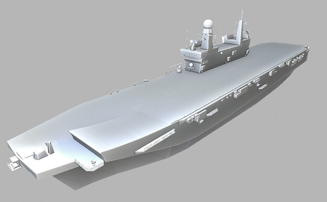 AirCraft Carrier TP-8 Low-poly 3D model_2