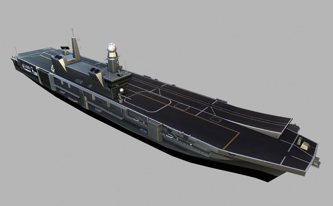 AirCraft Carrier TP-8 Low-poly 3D model_8